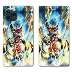 RV Housse cuir portefeuille pour Samsung Galaxy S20 Manga Dragon Ball Sangoku Blanc