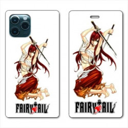 RV Housse cuir portefeuille pour Samsung Galaxy S20 Manga Fairy Tail Erza