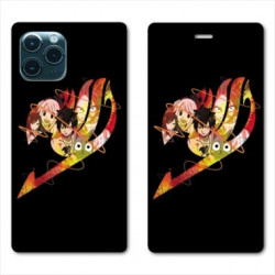 RV Housse cuir portefeuille pour Samsung Galaxy S20 Manga Fairy Tail Logo Noir