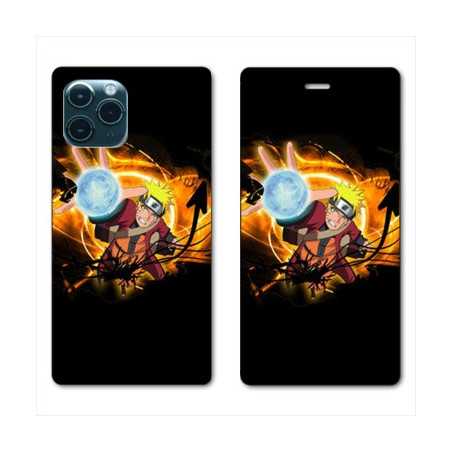 RV Housse cuir portefeuille pour Samsung Galaxy S20 Manga Naruto noir