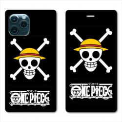 RV Housse cuir portefeuille pour Samsung Galaxy S20 Manga One Piece tete de mort