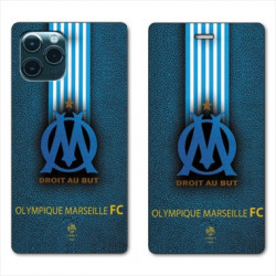 RV Housse cuir portefeuille pour Samsung Galaxy S20 Olympique Marseille OM Bande
