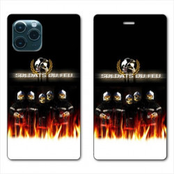 RV Housse cuir portefeuille pour Samsung Galaxy S20 pompier soldat