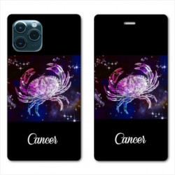 RV Housse cuir portefeuille pour Samsung Galaxy S20 signe zodiaque 2 Cancer