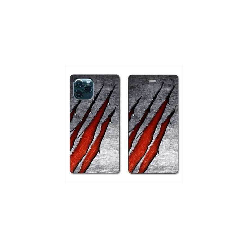 RV Housse cuir portefeuille pour Samsung Galaxy S20 Texture beton