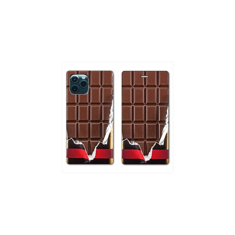 RV Housse cuir portefeuille pour Samsung Galaxy S20 Trompe œil chocolat