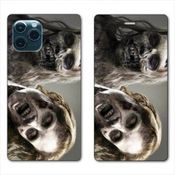 RV Housse cuir portefeuille pour Samsung Galaxy S20 Zombie blanc