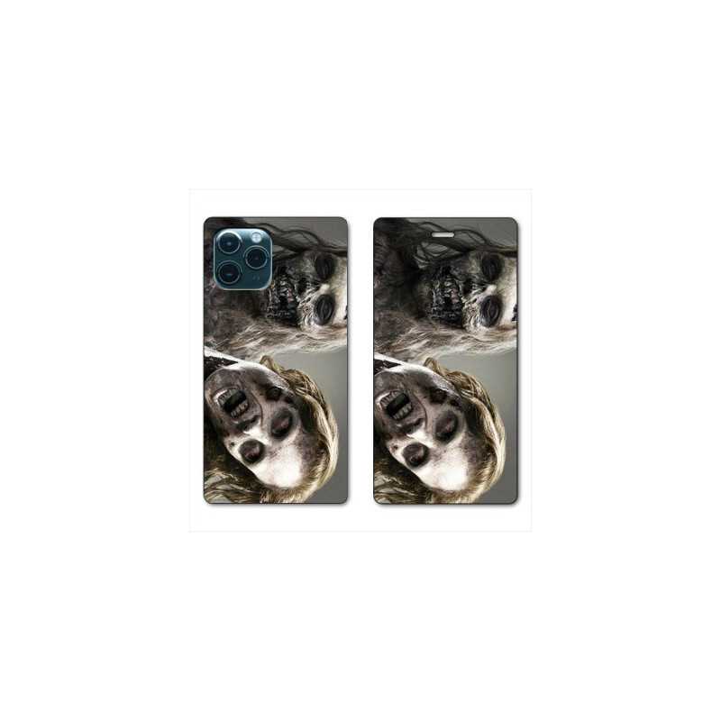 RV Housse cuir portefeuille pour Samsung Galaxy S20 Zombie blanc