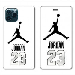 RV Housse cuir portefeuille pour Samsung Galaxy S20 Jordan 23 Blanc