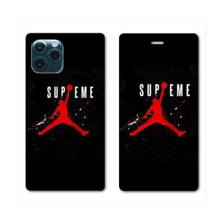 RV Housse cuir portefeuille pour Samsung Galaxy S20 Jordan Supreme Noir