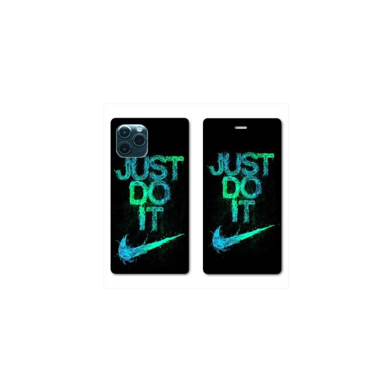 RV Housse cuir portefeuille pour Samsung Galaxy S20 Nike Just do it