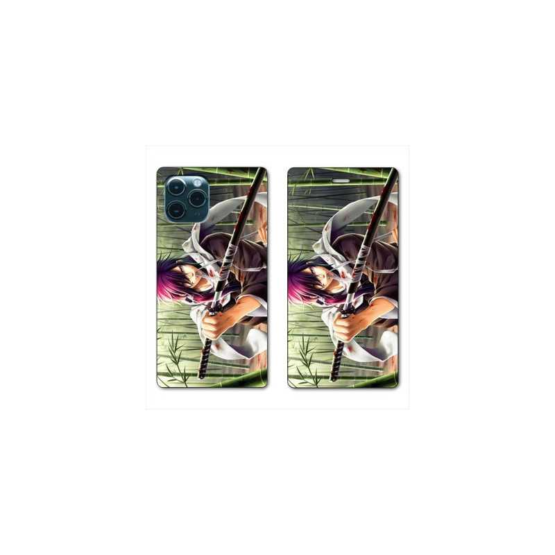 RV Housse cuir portefeuille pour Samsung Galaxy S20 Ultra Manga bambou