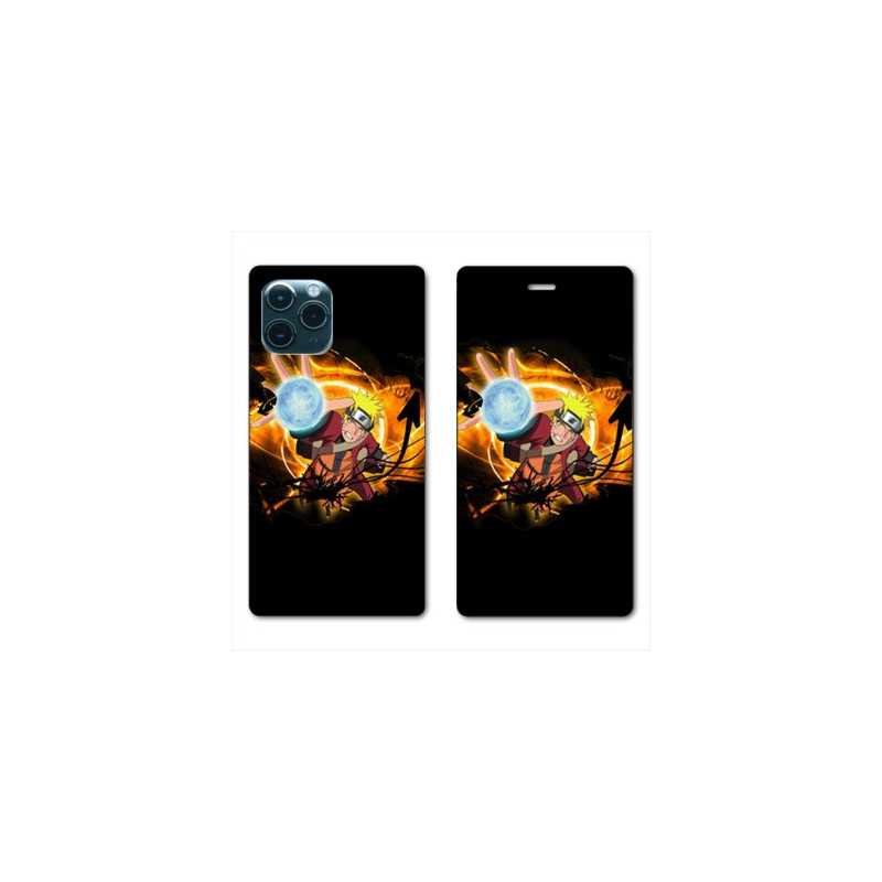 RV Housse cuir portefeuille pour Samsung Galaxy S20 Ultra Manga Naruto noir