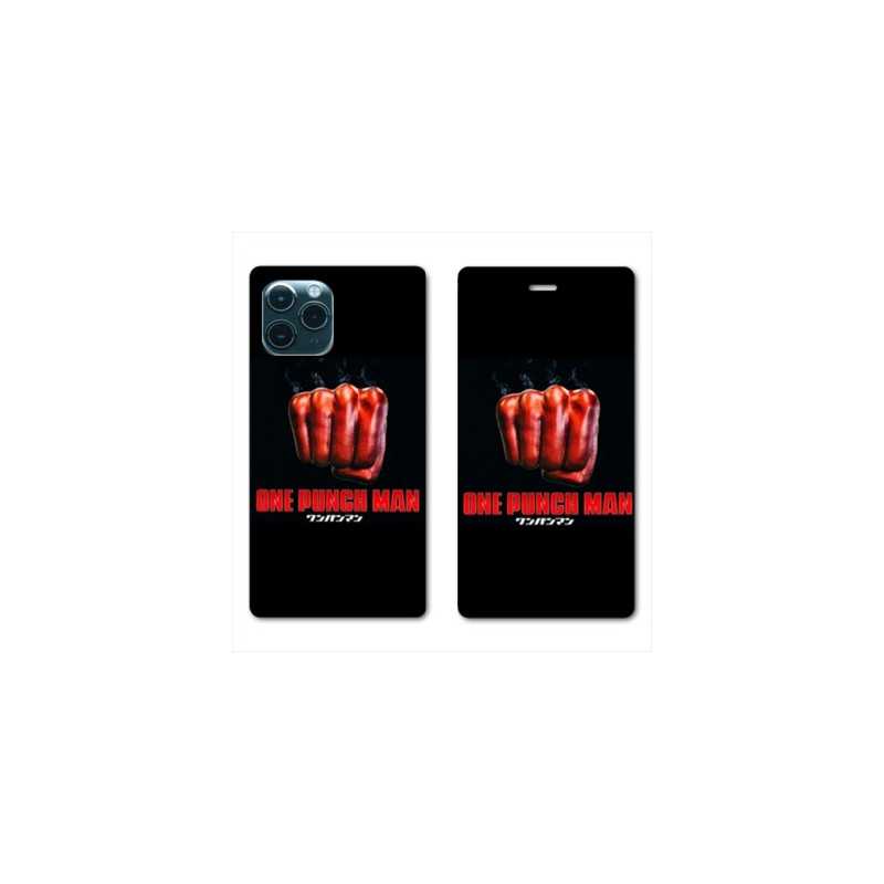 RV Housse cuir portefeuille pour Samsung Galaxy S20 Ultra Manga One Punch Man poing