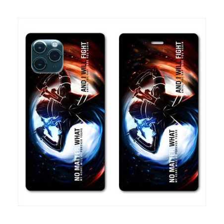 RV Housse cuir portefeuille pour Samsung Galaxy S20 Ultra Manga SAO sword Art Online Fight