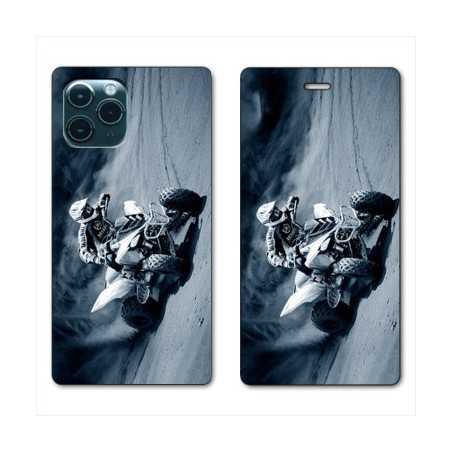 RV Housse cuir portefeuille pour Samsung Galaxy S20 Ultra Moto Quad
