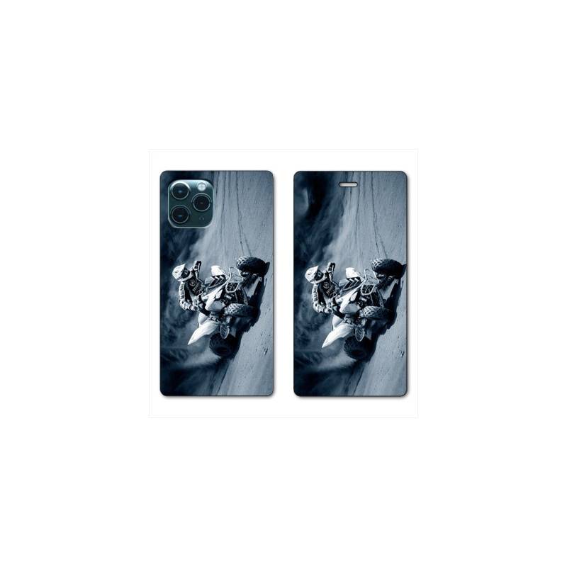 RV Housse cuir portefeuille pour Samsung Galaxy S20 Ultra Moto Quad