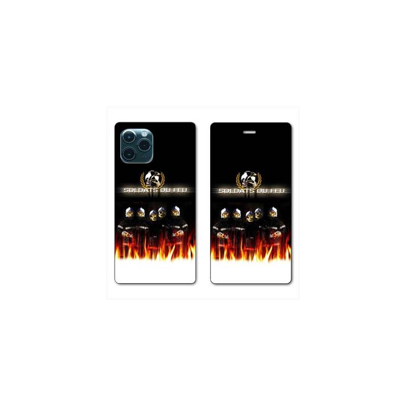 RV Housse cuir portefeuille pour Samsung Galaxy S20 Ultra pompier soldat