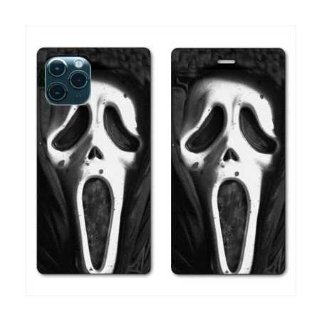 RV Housse cuir portefeuille pour Samsung Galaxy S20 Ultra Scream noir