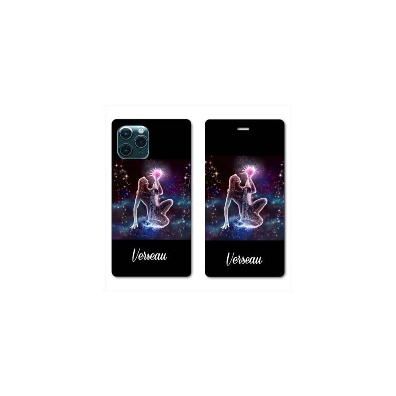 RV Housse cuir portefeuille pour Samsung Galaxy S20 Ultra signe zodiaque 2 Verseau