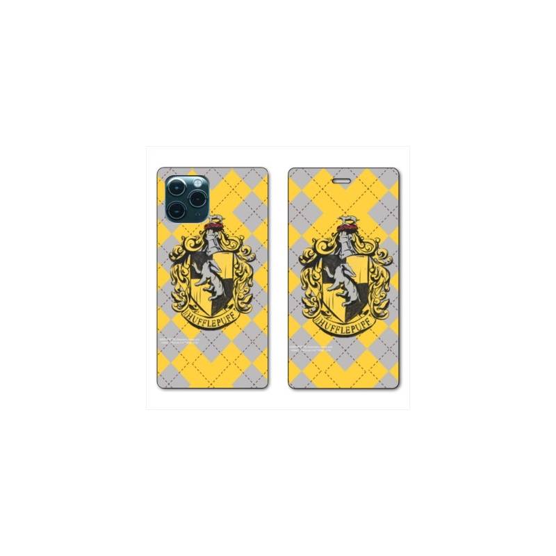 RV Housse cuir portefeuille pour Samsung Galaxy S20 Ultra WB License harry potter ecole Hufflepuff