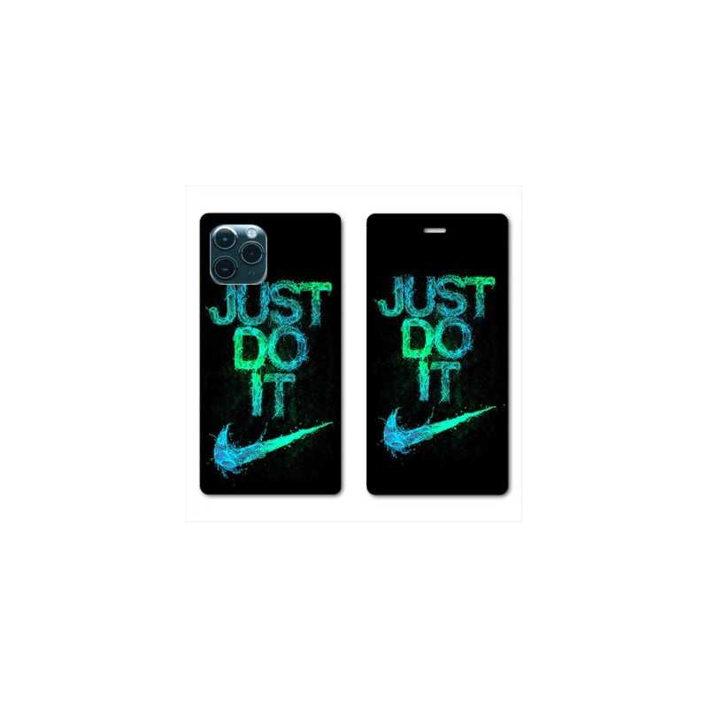 RV Housse cuir portefeuille pour Samsung Galaxy S20 Ultra Nike Just do it
