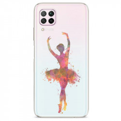 Coque transparente pour Huawei P40 Lite Danseuse etoile