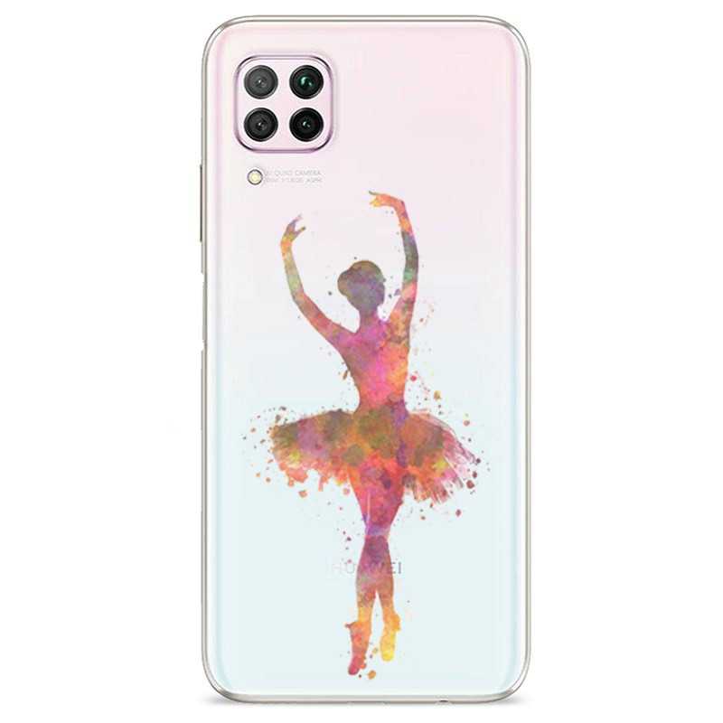 Coque transparente pour Huawei P40 Lite Danseuse etoile