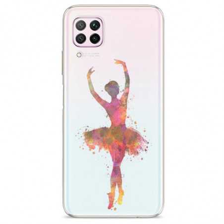Coque transparente pour Huawei P40 Lite Danseuse etoile