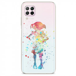 Coque transparente pour Huawei P40 Lite Dobby colore