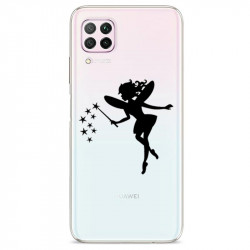 Coque transparente pour Huawei P40 Lite magique fee noir