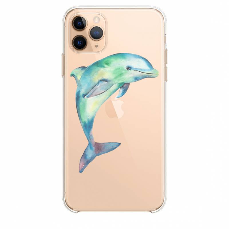 Coque transparente pour Samsung Galaxy S20 Ultra Dauphin Encre
