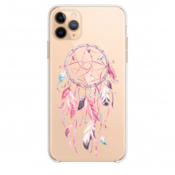 Coque transparente pour Samsung Galaxy S20 Ultra feminine attrape reve rose