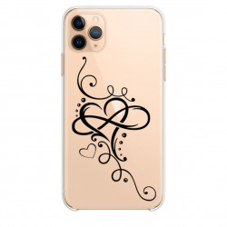 Coque transparente pour Samsung Galaxy S20 Ultra feminine coeur infini