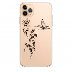 Coque transparente pour Samsung Galaxy S20 Ultra feminine envol fleur