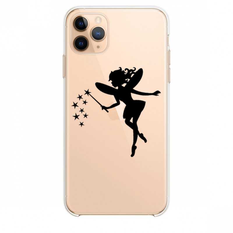Coque transparente pour Samsung Galaxy S20 Ultra magique fee noir