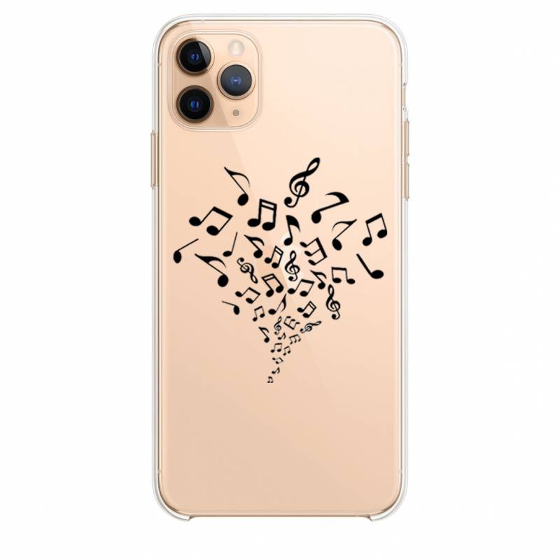 Coque transparente pour Samsung Galaxy S20 Ultra note musique