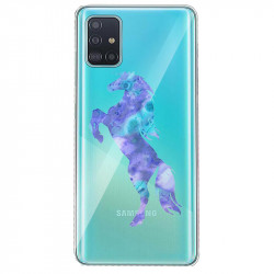 Coque transparente pour Samsung Galaxy S20 Cheval Encre