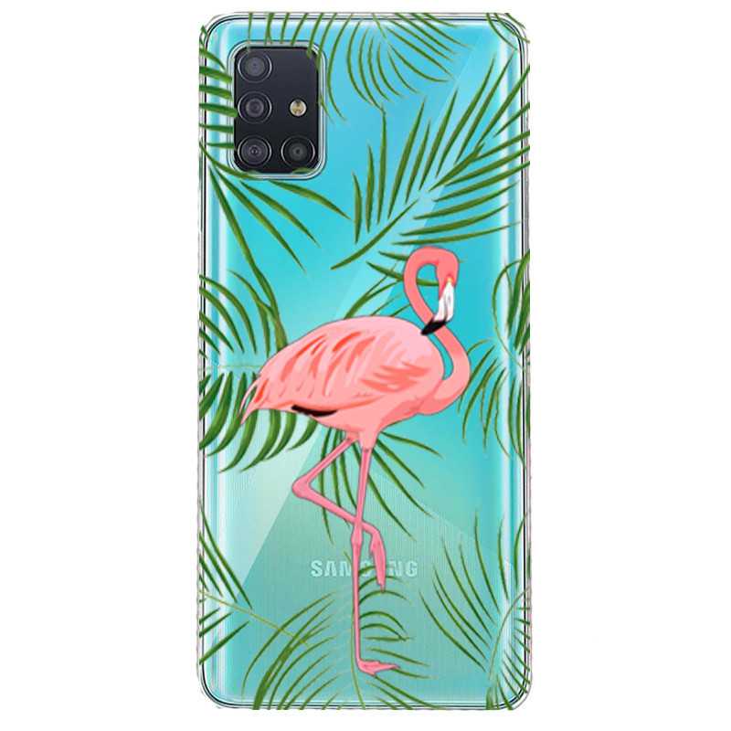 Coque transparente pour Samsung Galaxy S20 Flamant Rose
