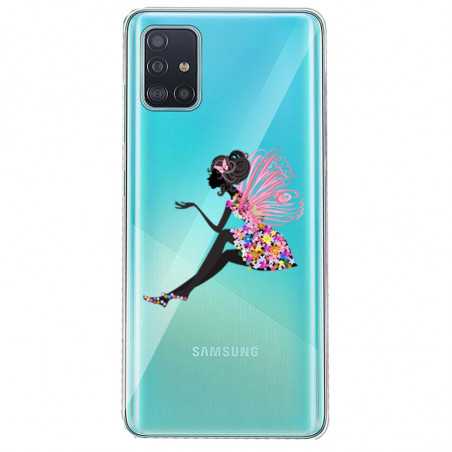 Coque transparente pour Samsung Galaxy S20 magique fee fleurie