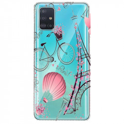 Coque transparente pour Samsung Galaxy S20 Paris mongolfiere