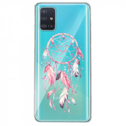 Coque transparente pour Samsung Galaxy S20 Plus feminine attrape reve rose