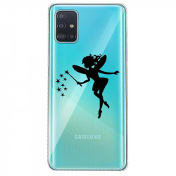 Coque transparente pour Huawei P40 magique fee noir