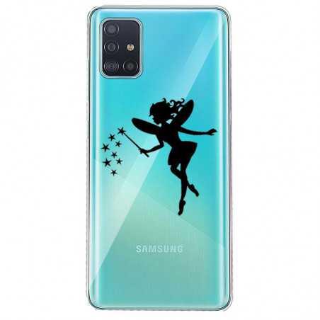 Coque transparente pour Huawei P40 magique fee noir