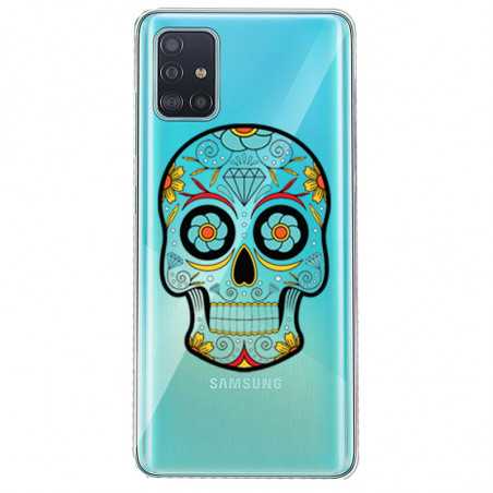 Coque transparente pour Huawei P40 tete mort