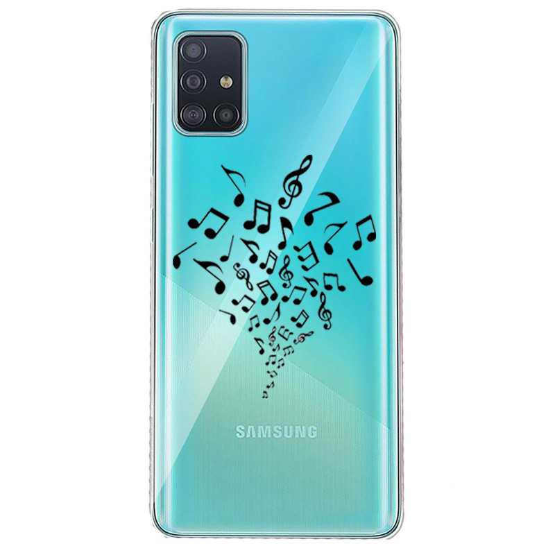 Coque transparente pour Huawei P40 Pro note musique
