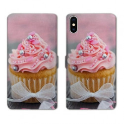 RV Housse cuir portefeuille pour Samsung Galaxy A01 Cupcake