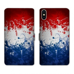 RV Housse cuir portefeuille pour Samsung Galaxy A01 France Eclaboussure