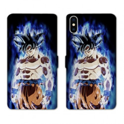 RV Housse cuir portefeuille pour Samsung Galaxy A01 Manga Dragon Ball Sangoku Noir