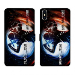 RV Housse cuir portefeuille pour Samsung Galaxy A01 Manga SAO sword Art Online Fight